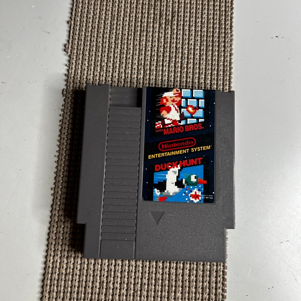 Super Mario Bros Duck Hunt Nintendo NES Game Cartridge NES-MH-USA Gray